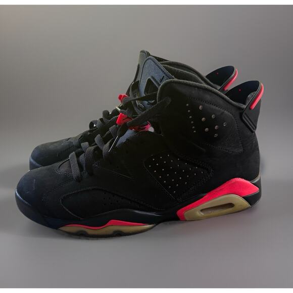 Sz 8.5 Jordan 6 Retro Infrared Black 2014 384664-023 Authentic Quick Ship - Picture 1 of 9